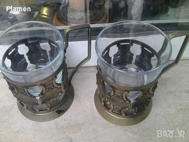 Шест чаши с подстаканчици, снимка 5 - Други ценни предмети - 38103979