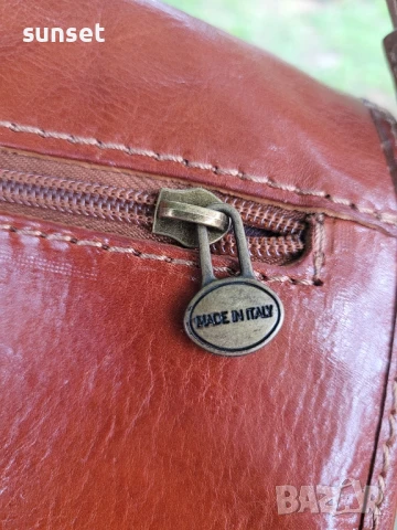 Dickens collection ЕСТЕСТВЕНА кожа кафява чанта (250$ в интернет), снимка 12 - Чанти - 50611484