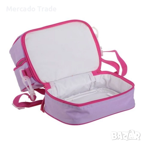 Термочанта за храна, 2 отделения, Лилав - Розов с брокат, Kuromi, снимка 3 - Раници - 51621175