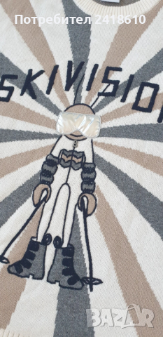 Bogner Ski Devision Wool / Cashmere Knit Womens Size S / M НОВО! ОРИГИНАЛ! Дамски Пуловер !, снимка 3 - Блузи с дълъг ръкав и пуловери - 52119818