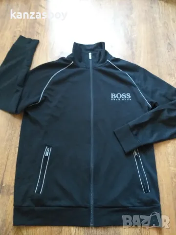 hugo boss jacket zip - страхотно мъжко горнище КАТО НОВО М, снимка 3 - Спортни дрехи, екипи - 48003410