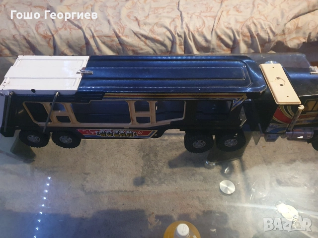 Голям метален камион автовоз, снимка 4 - Колекции - 53902540