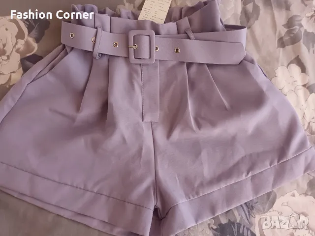 НОВИ къси панталони с висока талия и коланче М размер, Спиди/лично пр.