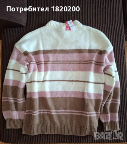 Нов дамски пуловер Roxy XL, снимка 2 - Блузи с дълъг ръкав и пуловери - 53943261