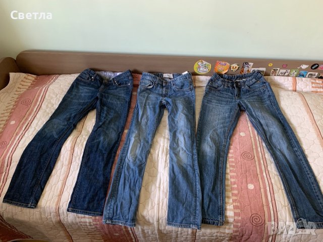 Дънки на Gap, H&M, Tom Tailor- 140-146 см., снимка 1 - Детски панталони и дънки - 42378028