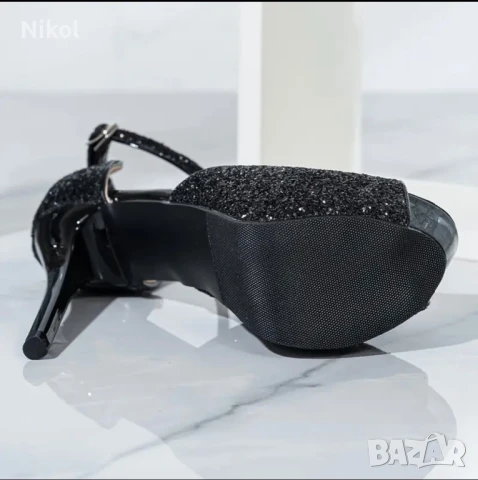 сандали с висок ток, снимка 4 - Дамски обувки на ток - 51036760