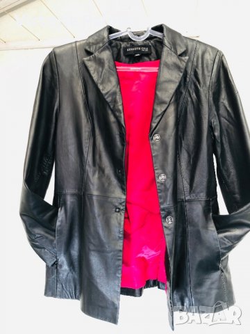 Модерно кожено яке тип сако KENNETH COLE NY, снимка 5 - Якета - 30230405