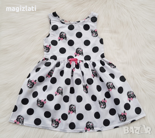 Детска рокля H&M Котета 3-4 години, снимка 6 - Детски рокли и поли - 36486704