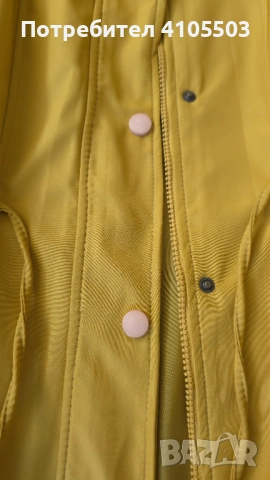 Палто цвят горчица, снимка 3 - Палта, манта - 52007951