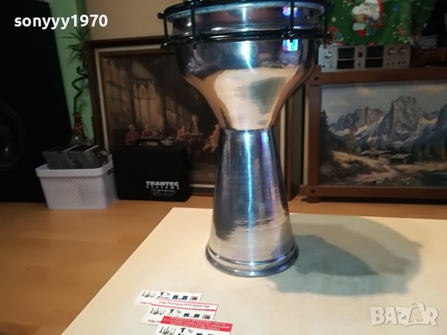 ГОЛЯМА ИНОКСОВА ТАРАМБУКА 40Х22СМ 1011221948, снимка 6 - Ударни инструменти - 38629532