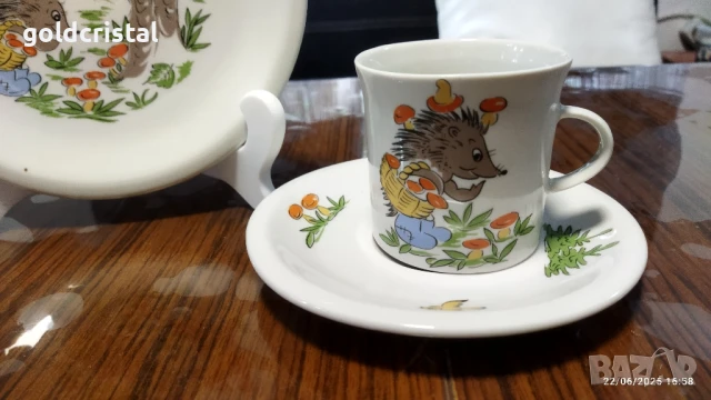 Стар български порцелан детски комплект , снимка 4 - Антикварни и старинни предмети - 32977025