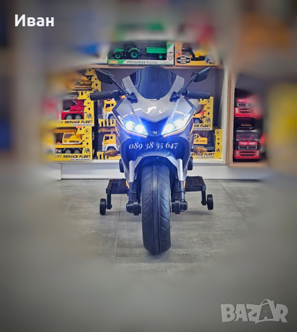 ТОП ЦЕНА!НОВО!Акумулаторен мотор Motocross с 12V батерия,кожена седалка,металик, снимка 3 - Детски велосипеди, триколки и коли - 44739622