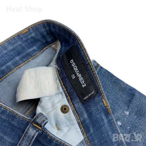 Мъжки дънки Dsquared2 Paint Splashed Distressed Denim Jeans, снимка 7 - Дънки - 48576422