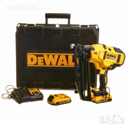 Акумулаторен пистолет за пирони DeWALT DCN660D2 – 18V XR, 32–63 мм, 2×2.0 Ah