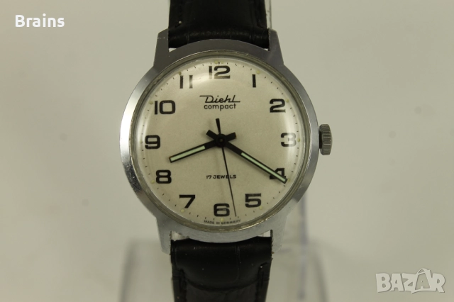 Немски Ръчен Часовник DIEHL COMPACT 1960's, снимка 4 - Антикварни и старинни предмети - 51670841