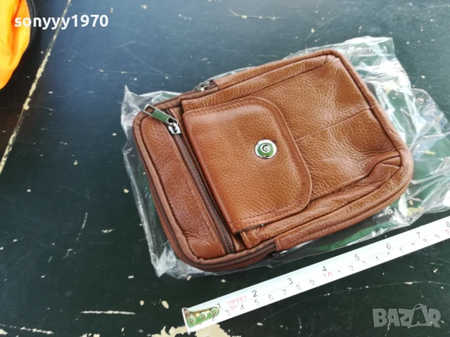 КАФЯВА ЧАНТА-КОЖЕНА 1907251838, снимка 3 - Чанти - 51075299