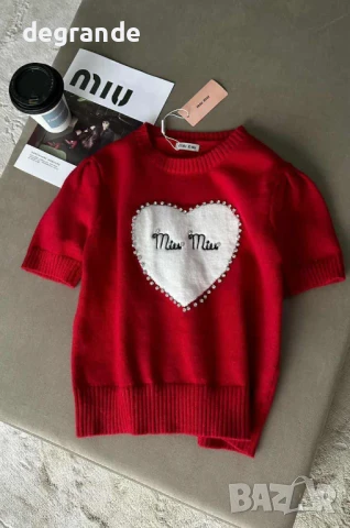 НАМАЛЕНА Червено MiuMiu , снимка 3 - Корсети, бюстиета, топове - 51131174