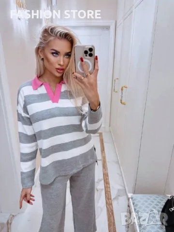 🩶🩷🤍КОМПЛЕКТ ФИНО ПЛЕТИВО🪡 , снимка 2 - Комплекти - 48778877