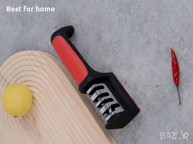 Професионално точило за ножове MOAWAVE™ – 4 степени на заточване, Неръждаема стомана и ABS, снимка 4 - Други - 53220973