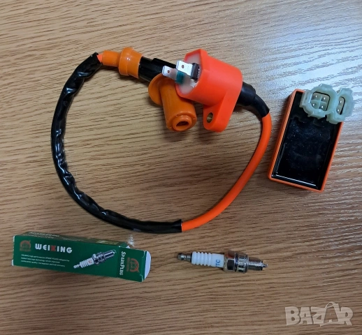 Индукционна бобина и електронен блок за стартиране на двигател