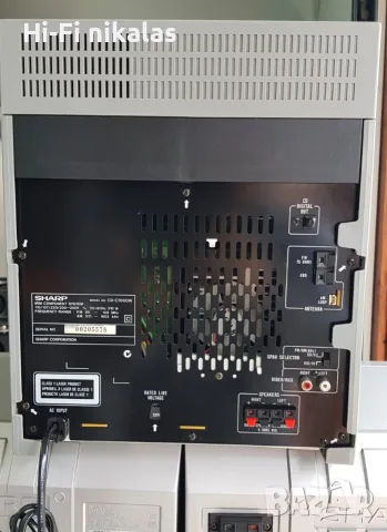стерео уредба ретро аудио система SHARP CD-C7000W, снимка 9 - Аудиосистеми - 56522400