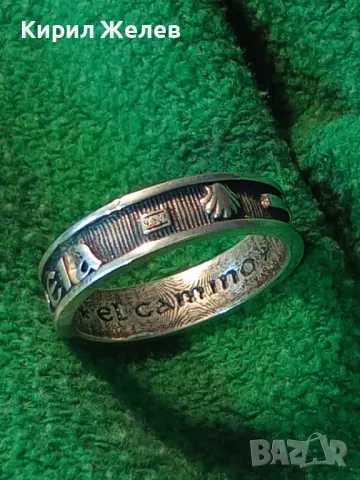 ЕЛ КАМИНО ПЪТЯТ Към САНТЯГО РИМОКАТОЛИЧЕСКИ СРЕБЪРЕН ПРЪСТЕН ЛАКИРАНО СРЕБРО 925 АРТ ИЗРАБОТКА 48886, снимка 18 - Антикварни и старинни предмети - 49913134