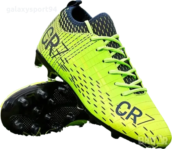 CR7 Детски Футболни бутони Роналдо Жълт Електрик НОВО Калеври 36, снимка 12 - Футбол - 49227599