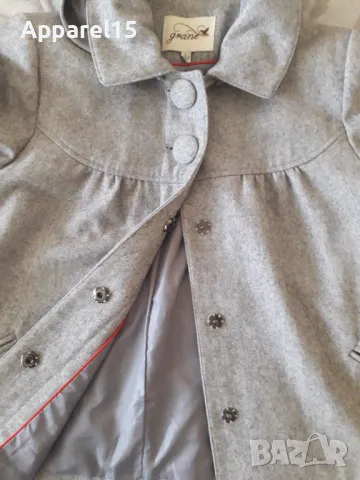 Американско вълнено късо палто с качулка, L, снимка 6 - Палта, манта - 49789604