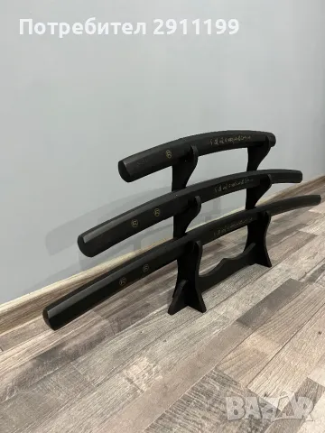 Японски меч, комплект от три броя, снимка 9 - Антикварни и старинни предмети - 49595372