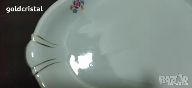 Старинен порцелан плато елипса , снимка 11 - Антикварни и старинни предмети - 48552810