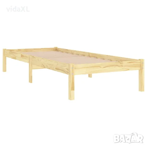 vidaXL Рамка за легло, дърво масив, 90x190 см, Single, снимка 3 - Спални и легла - 56147810