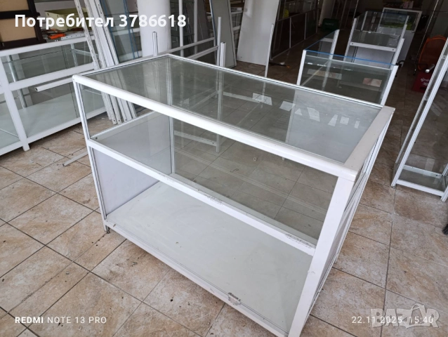 Хоризонтална витрина размери в90 ш60 д120   , снимка 2 - Витрини - 52240966