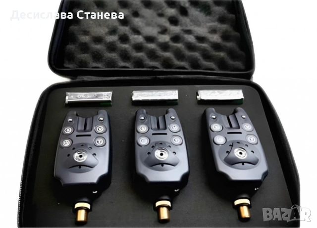 Комплект безжични водоустойчиви сигнализатори 3бр с батерии и куфар Osako