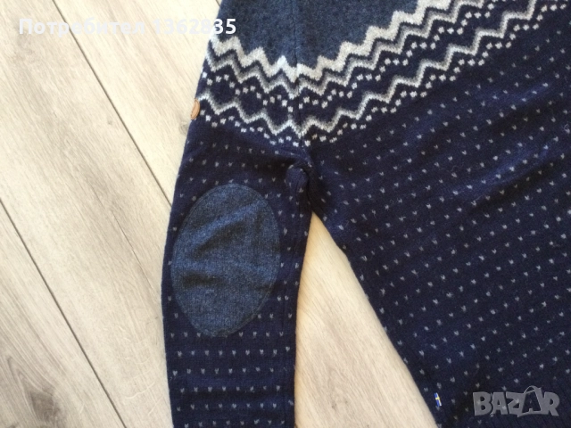 НОВ оригинален син вълнен пуловер FJALLRAVEN размер XL от Германия, снимка 6 - Пуловери - 52942797