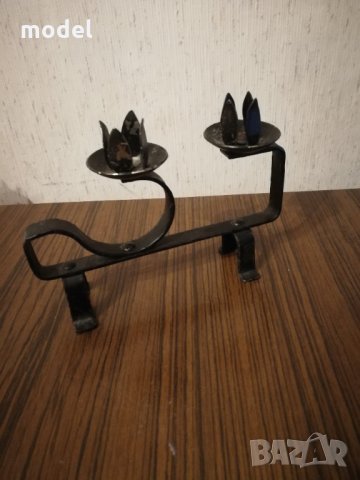 Свещници от ковано желязо , снимка 5 - Декорация за дома - 25386701