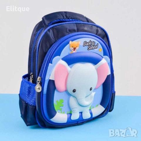 Детска ученическа чанта  с щампована твърда карикатура за предучилищна възраст 2-5 години водоустойч, снимка 7 - Раници - 52852554