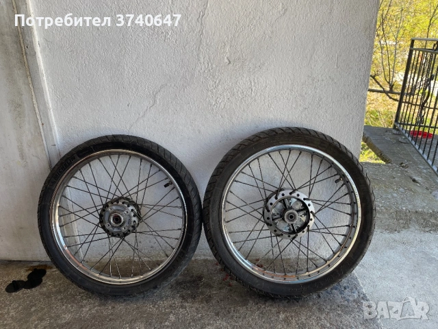 Джанти с гуми - michelin за honda innova, снимка 4 - Мотоциклети и мототехника - 54310820