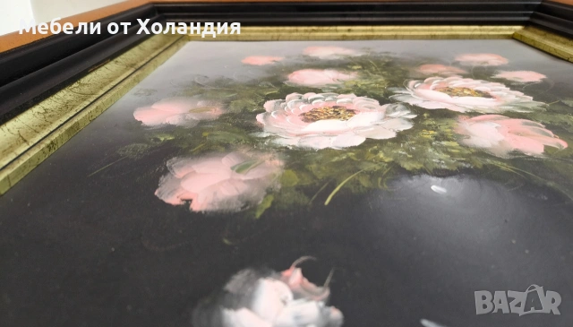 Белгийска маслена картина, снимка 4 - Картини - 54110677