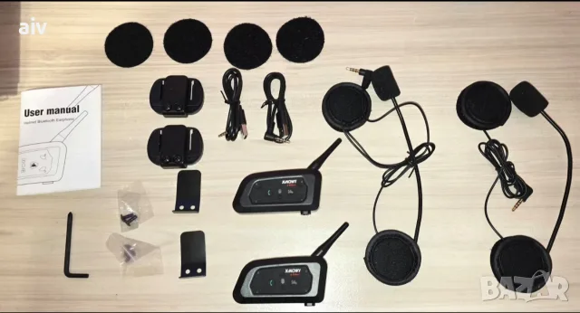 2 броя V6 Plus Bluetooth интерком за каска., снимка 4 - Слушалки и портативни колонки - 56485387