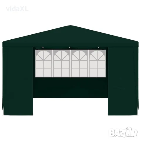 vidaXL Професионална парти шатра със стени 4х4 м зелена 90 г/м², снимка 4 - Къмпинг мебели - 56147599