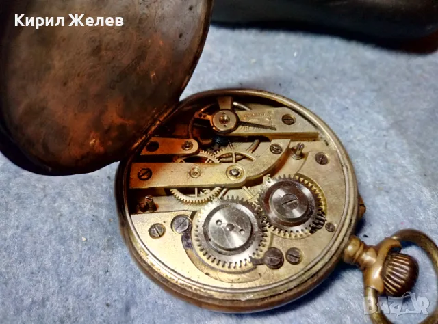 Стар СРЕБЪРЕН ДЖОБЕН ЧАСОВНИК СРЕБРО 800 с ПОЗЛАТА 6 РУБИНА РЕТРО ОРНАМЕНТИРАН 48858, снимка 16 - Антикварни и старинни предмети - 48006248