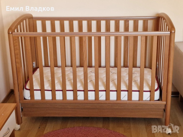 Италианска кошарка с матрак и чекмедже, снимка 13 - Кошарки - 53912789