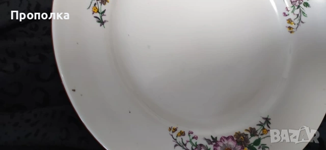 Комплект Пъстроцветни чинии със супник, снимка 4 - Чинии - 54101152