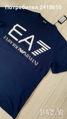 Emporio Armani EA7 Cotton Mens Size XL / 3XL НОВО! ОРИГИНАЛ! Мъжка Тениска