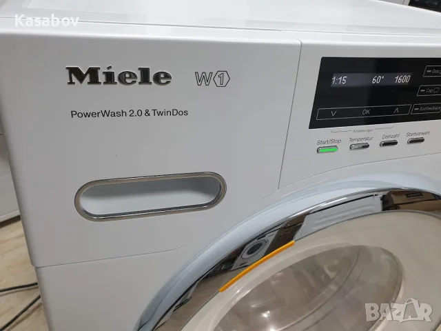 Miele Пералня - Пара - Подсветка - 1600rpm - TwinDos - PowerWash - Миеле 12м Гаранция, снимка 14 - Перални - 55908223