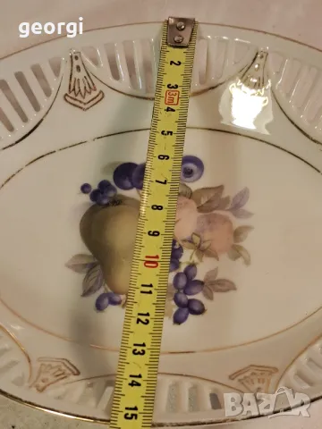 ажурно немско порцеланово плато 19/4, снимка 8 - Сервизи - 49168021
