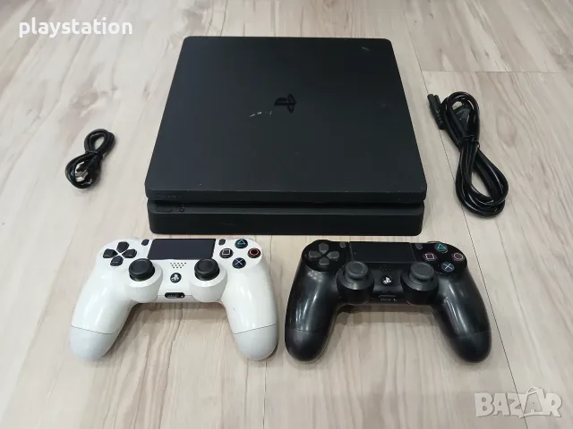 PlayStation 4 Slim 500GB + 2 джойстика и топ игри, снимка 4 - PlayStation конзоли - 56458797