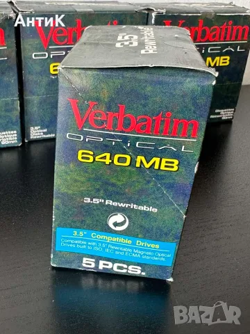 Флопи Диск Verbatim Optical 640MB 3.5” MO Дискета, снимка 6 - Други - 55797343