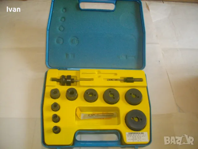 СТАРО КАЧЕСТВО ФРЕНСКИ ОРИГИНАЛЕН ПРОФЕСИОНАЛЕН КОМПЛЕКТ БОРКОРОНИ 16-62мм ЗА ДЪРВО И МЕТАЛ ULTRA, снимка 6 - Други инструменти - 48998480