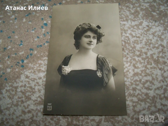 Две стари френски пощенски картички, мода прически, снимка 3 - Филателия - 50774324